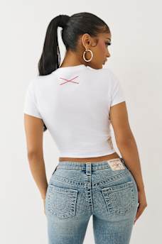 CONTRAST BUDDHA LOGO BABY TEE, image 5