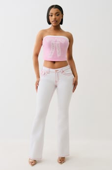 CRYSTAL BOW TUBE TOP, image 3