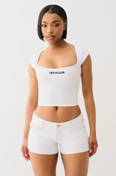 SEAMLESS SQUARE NECK CROP TOP, image 2