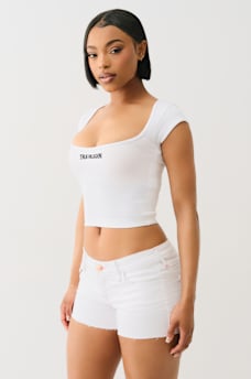 SEAMLESS SQUARE NECK CROP TOP, image 4