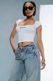 SEAMLESS SQUARE NECK CROP TOP, image 1