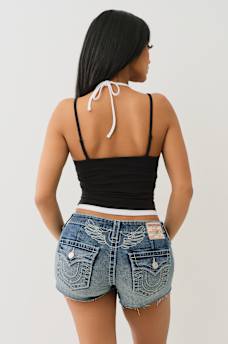 CONTRAST LAYERED HALTER CAMI TOP, image 4