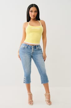 CONTRAST LAYERED HALTER CAMI TOP, image 2