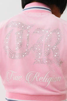 CRYSTAL VELOUR SHORT SLEEVE TRACK JACKET, image 1