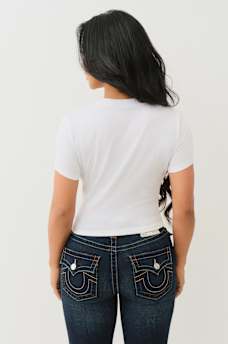 CRYSTAL HORSESHOE APPLIQUE BABY TEE, image 5