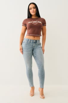 CRYSTAL HORSESHOE APPLIQUE BABY TEE, image 3