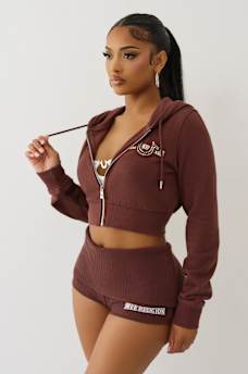 BABY SHRUNKEN ZIP HOODIE, image 2