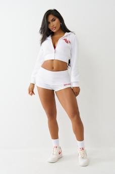 FOLDOVER RIBBED HOT SHORT, image 3
