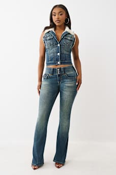 JOEY Y2K MID RISE FLARE JEAN, image 2
