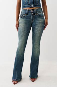 JOEY Y2K MID RISE FLARE JEAN, image 1
