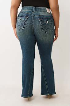 PLUS JOEY Y2K MID RISE  FLARE JEAN, image 4