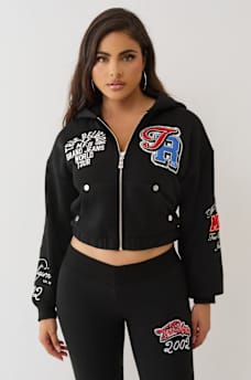 CRYSTAL PATCH ZIP HOODIE, image 4