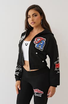 CRYSTAL PATCH ZIP HOODIE, image 5