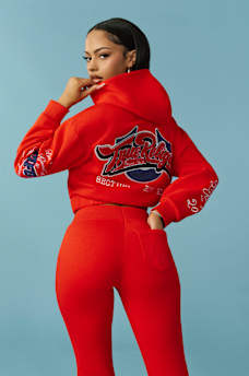 CRYSTAL PATCH ZIP HOODIE, image 2