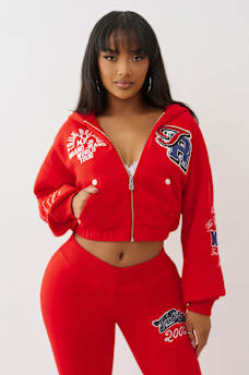 CRYSTAL PATCH ZIP HOODIE, image 3