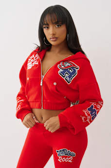 CRYSTAL PATCH ZIP HOODIE, image 6