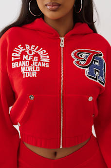 CRYSTAL PATCH ZIP HOODIE, image 8