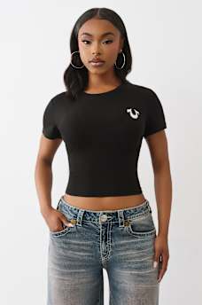 CRYSTAL MUSHROOM GRAPHIC BABY TEE, image 2