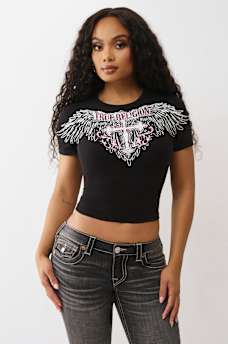 CAMISETA PEQUE&Ntilde;A DE MANGA CORTA CON ALA DE CRISTAL, image 3