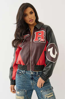 COLOR BLOCKED VARSITY JACKET, image 4