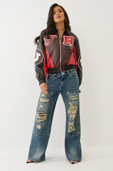 COLOR BLOCKED VARSITY JACKET, image 5