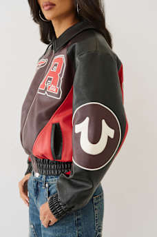 COLOR BLOCKED VARSITY JACKET, image 7