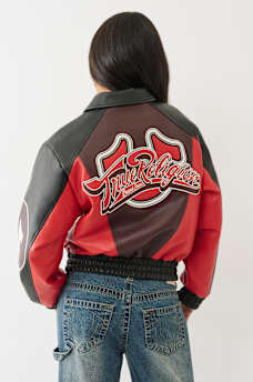 COLOR BLOCKED VARSITY JACKET, image 8