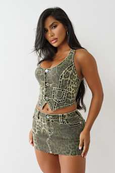 CAMO LEOPARD BIG T HALTER TOP, image 4