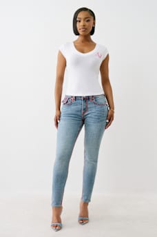 JENNIE MID RISE SUPER T CURVY SKINNY JEAN, image 3
