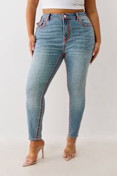 PLUS JENNIE MID RISE SUPER T CURVY SKINNY JEAN, image 2