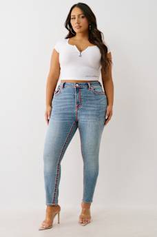 PLUS JENNIE MID RISE SUPER T CURVY SKINNY JEAN, image 3