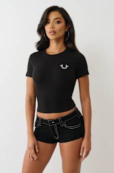 CRYSTAL BUTTERFLY BABY TEE, image 2