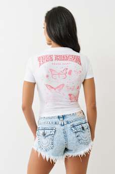 CRYSTAL BUTTERFLY BABY TEE, image 5
