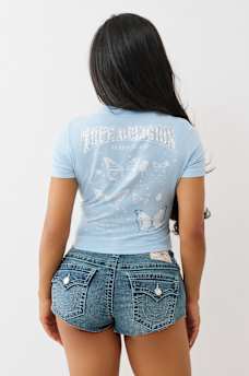 CRYSTAL BUTTERFLY BABY TEE, image 5