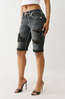 RILEY DISTRESSED SUPER T BERMUDA SHORT, image 4