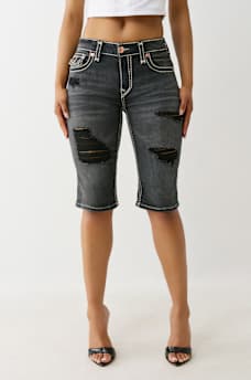 RILEY DISTRESSED SUPER T BERMUDA SHORT, image 1
