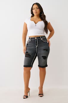 BERMUDA RELAJADA RILEY TALLA PLUS CON COSTURA S&Uacute;PER&nbsp;T, image 2