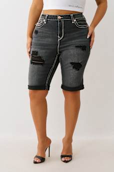 BERMUDA RELAJADA RILEY TALLA PLUS CON COSTURA S&Uacute;PER&nbsp;T, image 1