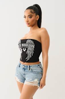 CRYSTAL WING RIBBED TUBE TOP, image 4