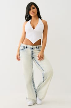 CRYSTAL PLUNGE HALTER TOP, image 2