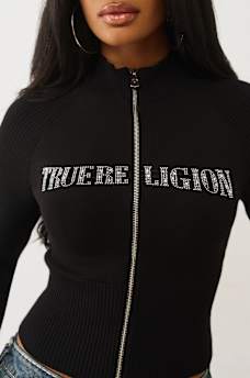 CRYSTAL ZIP SWEATER, image 2