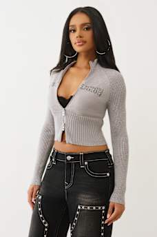 CRYSTAL ZIP SWEATER, image 4