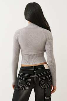 CRYSTAL ZIP SWEATER, image 6