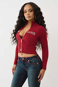 CRYSTAL ZIP SWEATER, image 3