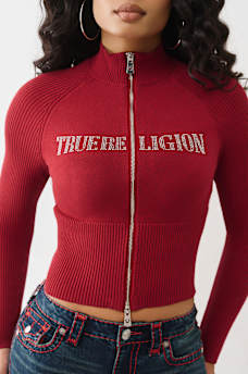 CRYSTAL ZIP SWEATER, image 4