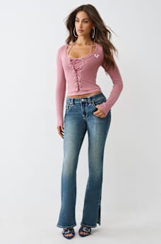 LAYERED CORSET LONG SLEEVE TOP, image 3