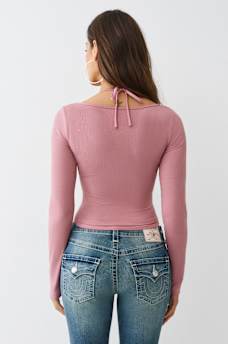 LAYERED CORSET LONG SLEEVE TOP, image 5