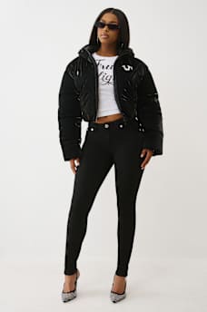 CHAQUETA ACOLCHADA DE ALTO BRILLO CON CAPUCHA, image 3