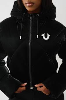 CHAQUETA ACOLCHADA DE ALTO BRILLO CON CAPUCHA, image 6