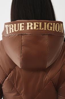 CHAQUETA ACOLCHADA DE ALTO BRILLO CON CAPUCHA, image 7